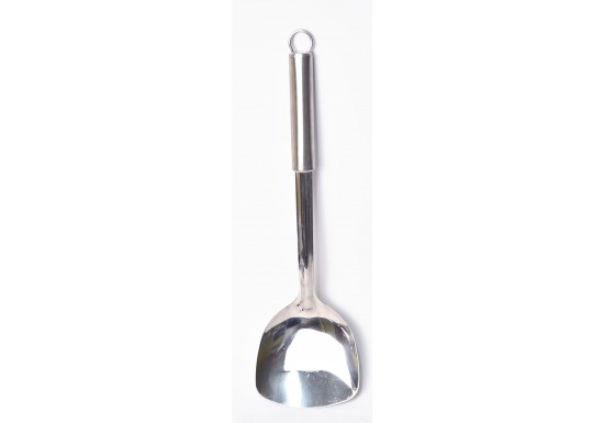 Light steel cooking spoons