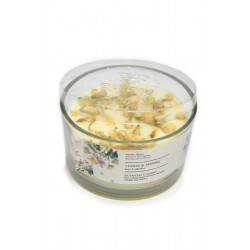 Candle scent with the scent of jasmine and lemon